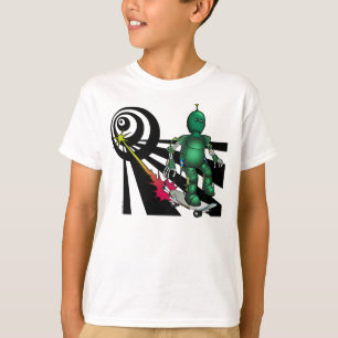Mattzu der Skateboarding Roboter-T - Shirt