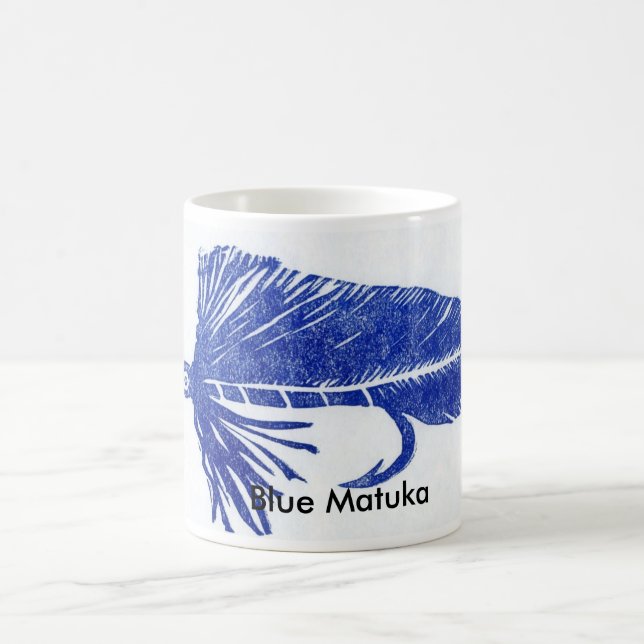 "Matuka bleu" truite classique Mug (Centre)