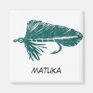 "Matuka vert" Flyfish Art Magnet