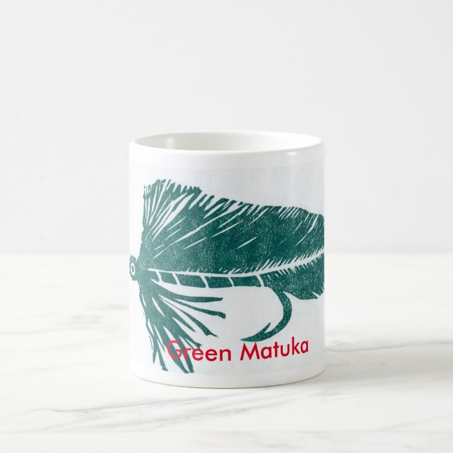 "Matuka vert" truite classique Mug (Centre)