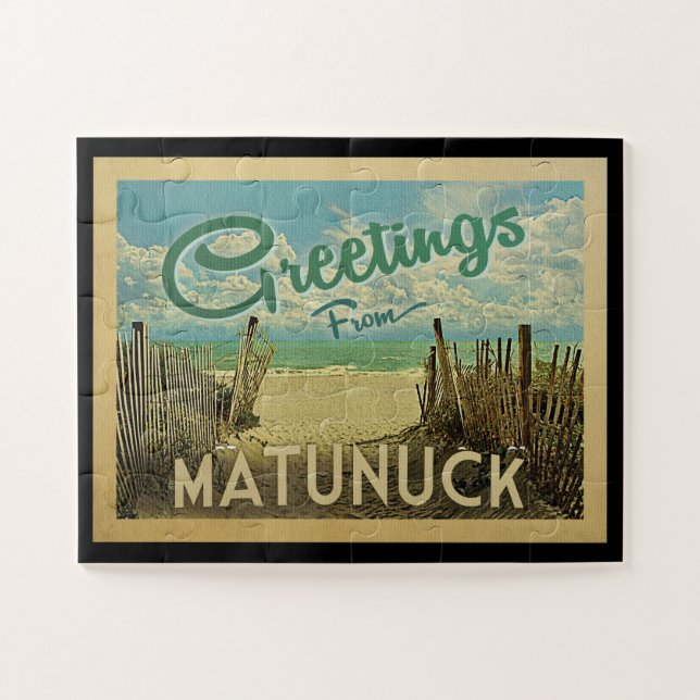 Matunuck Beach Vintage Travel (Horizontal)