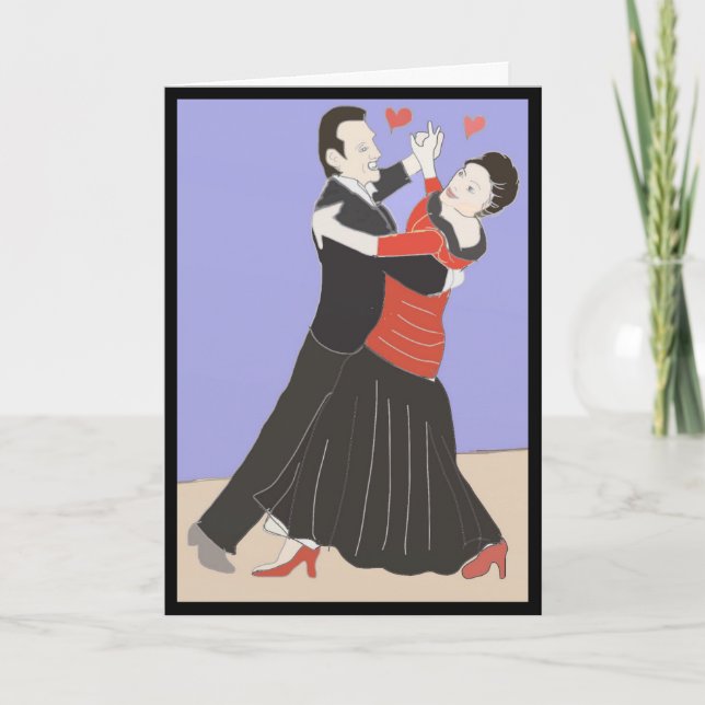 Mature Couple Dancing, Carte de voeux (Devant)