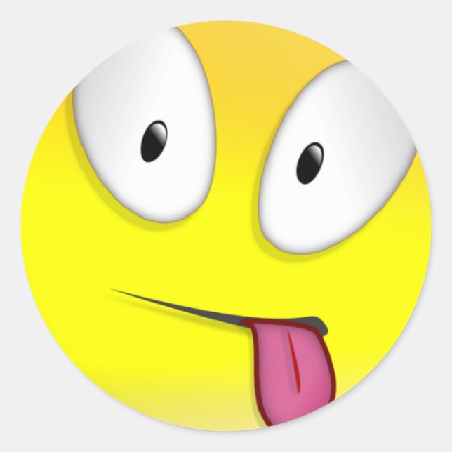 Maturity Smilie Runder Aufkleber (Vorderseite)