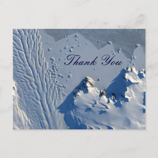 Matusevich Glacier, Antarktis Danke Postkarte (Vorderseite)