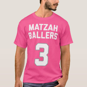 Matzah Baller 3 Funny Jewish Matzo Ball Pun Basket T-Shirt