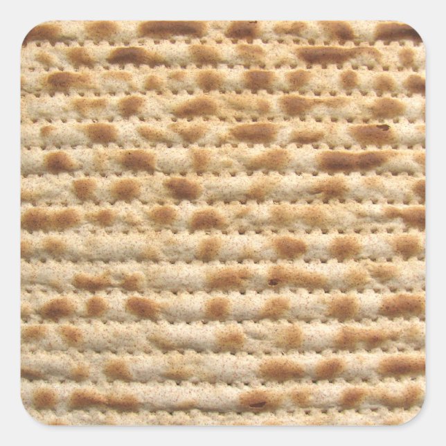 Matzah Biscuit Brot Quadratischer Aufkleber (Vorderseite)