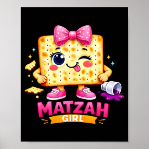Matzah Mädchen Afikoman Glücklich ver Coquette Poster