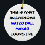 Matzo Ball Maker, phantastisch Keramik Ornament<br><div class="desc">Matzoballer</div>