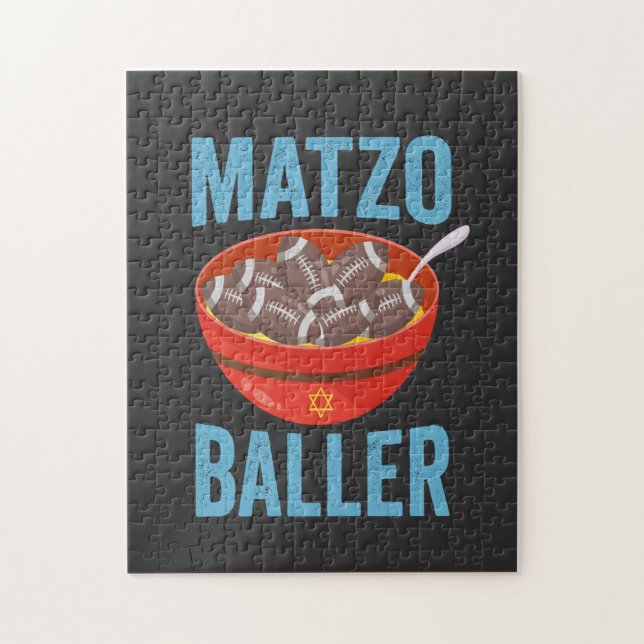 Matzo Baller Funny Football Hanukkah Rugby Geschen (Vertikal)