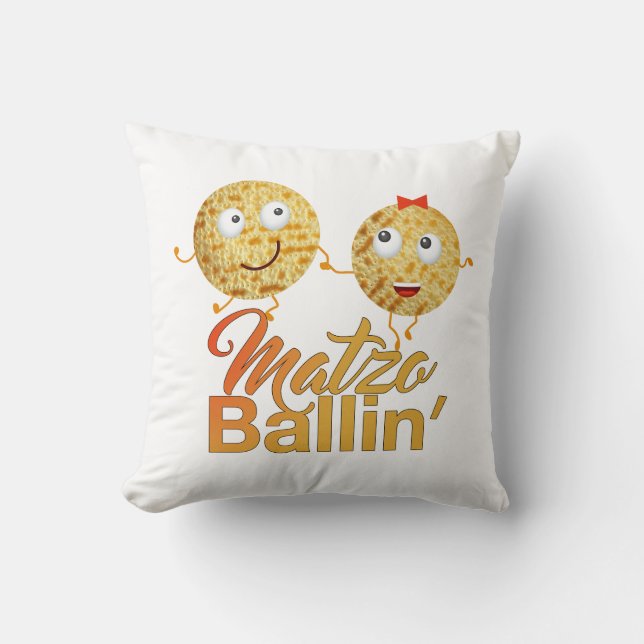 Matzo Ballin'. Pessach Kissen (Vorderseite)