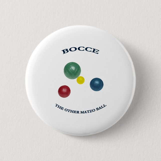 Matzo Bocce Ball Button (Vorderseite)