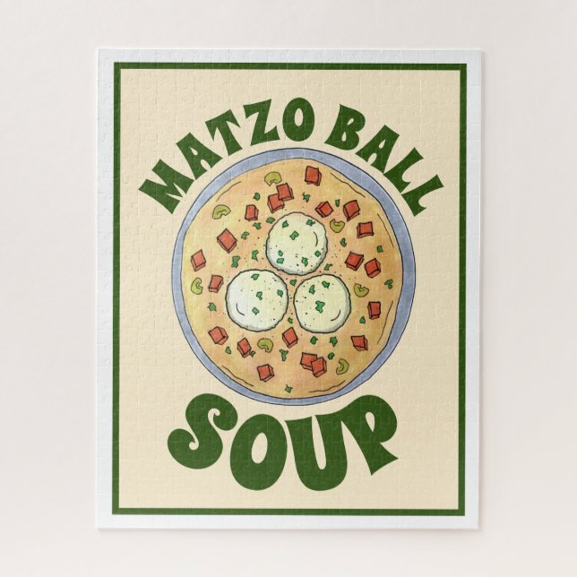 Matzo Matzah Ball Soup Jüdische Küche Pessach (Vertikal)