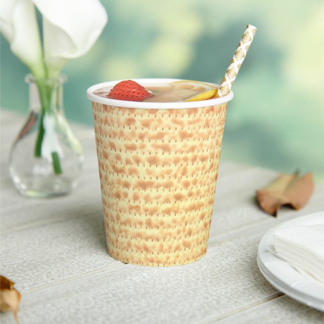 Matzo Passover Seder Pesach 4Sarah Paper Cup Pappbecher (In Situ)