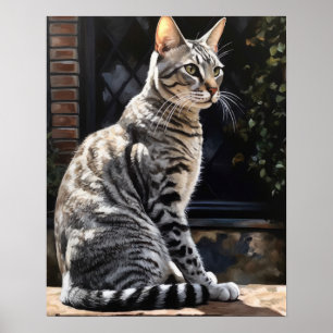 Mau égyptien Mat Art Imprimer Poster