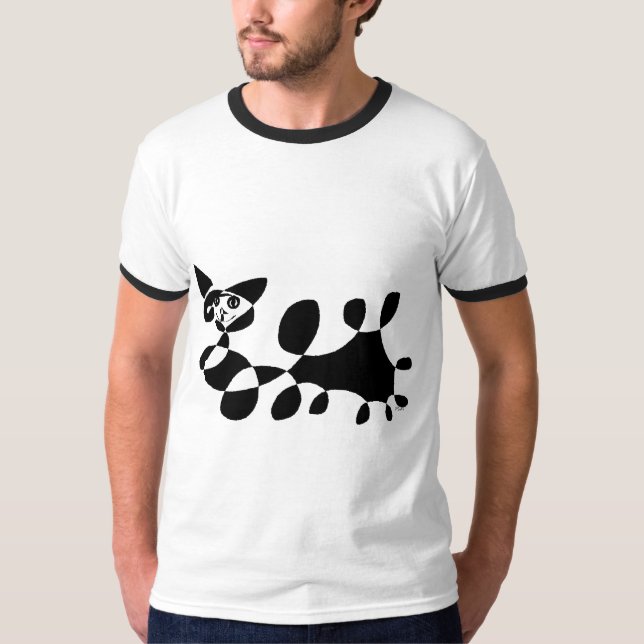 Mau Katzen-Lächeln T-Shirt (Vorderseite)