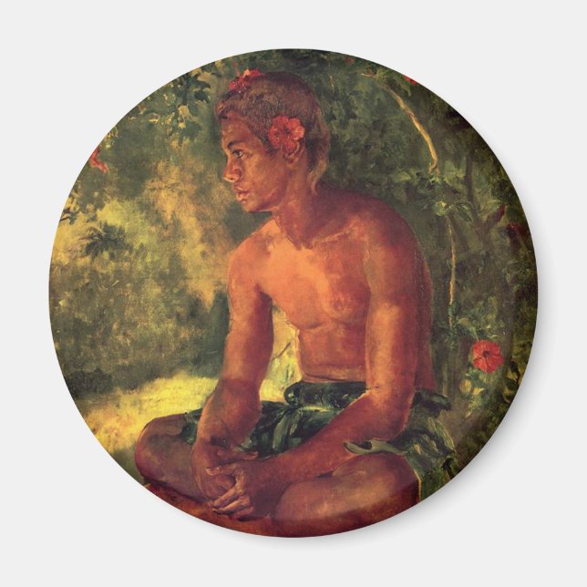 'Maua, A Samoan' - John La Farge Magnet (Vorne)