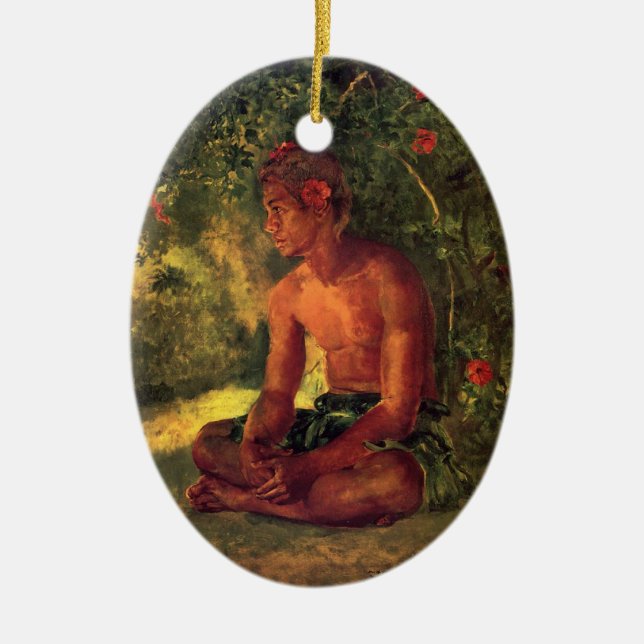 Maua, ein Samoan - John LaFarge Keramikornament (Vorne)