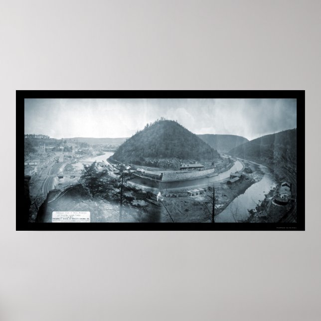 Mauch Chunk, PA-Foto 1879 Poster (Vorne)