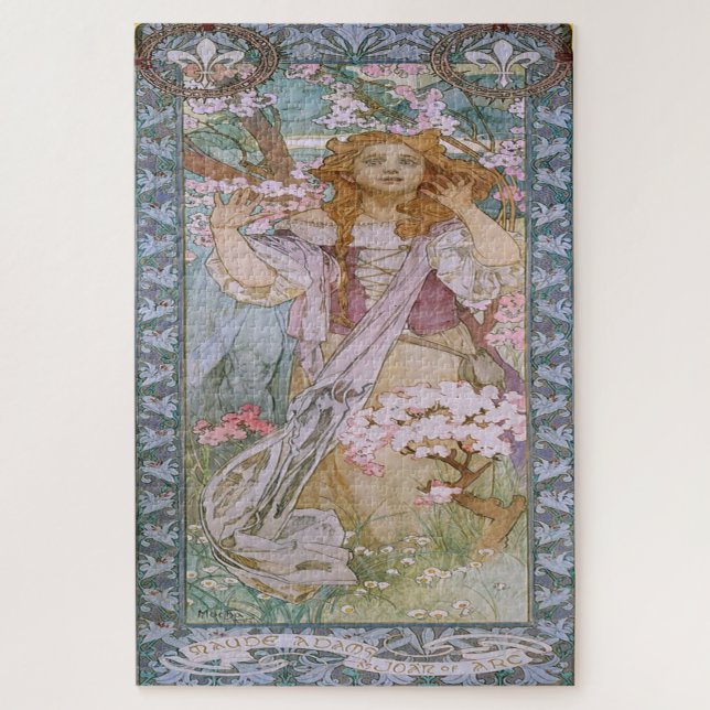 Maude Adams als Joan of Arc von Alphonse Mucha (Vertikal)