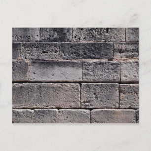 Mauer aus antikem Stein, Phaistos, Kreta, Griechen Postkarte