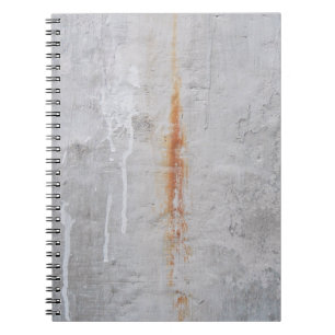 Mauer aus grauem Beton Notizblock