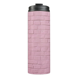 Mauer aus rosa Beton Thermosbecher
