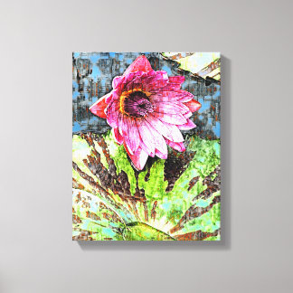 Mauer der Mixed Media Leinwand