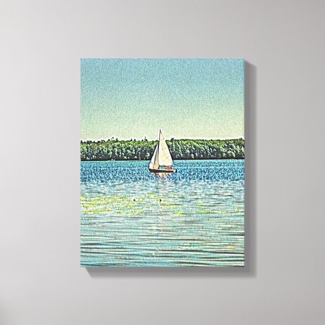 Mauer der Mixed Media Leinwand (Vorderseite)