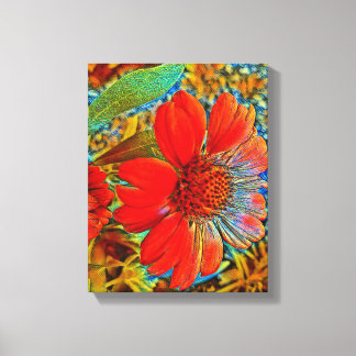 Mauer der Mixed Media Leinwand