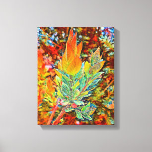 Mauer der Mixed Media Leinwand