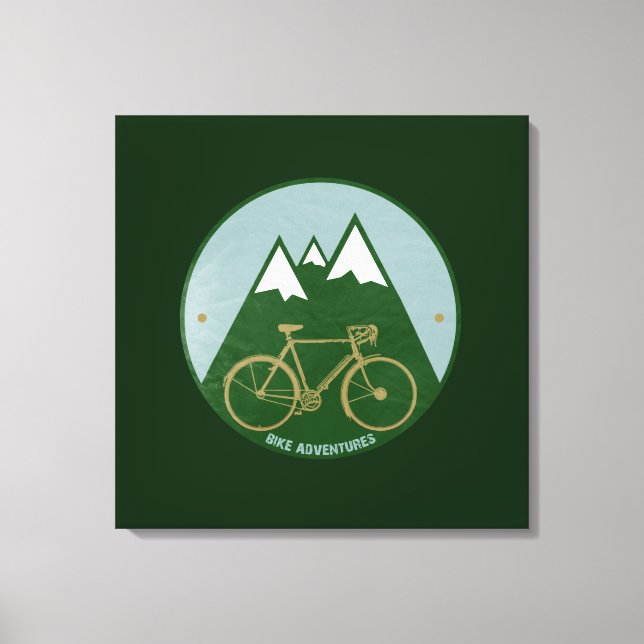 Mauer für Mountainbike Leinwanddruck (Vorderseite)
