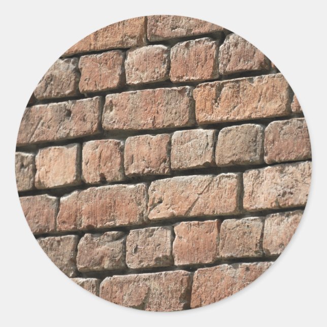 Mauer Runder Aufkleber (Vorderseite)