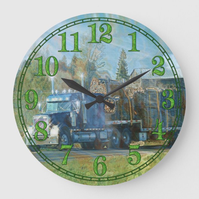 Mauer-Uhr für den Güterkraftverkehr Große Wanduhr (Vorderseite)