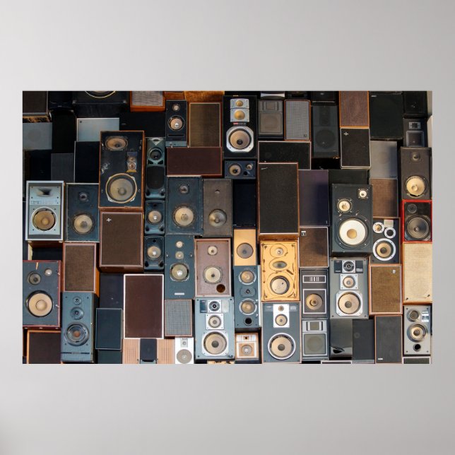 Mauer von Lautsprecher Poster (Vorne)