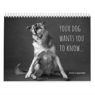 Mauerkalender 2023 - Hunde Humor Kalender