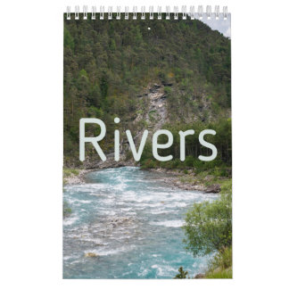 Mauerkalender für die Sammlung von Flüssen Kalender