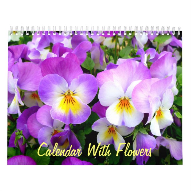Mauerkalender mit Blume Kalender (Titelbild)