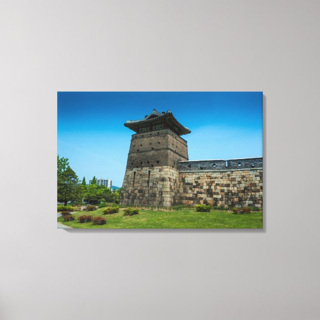 Mauern der Festung Suwon Leinwanddruck (Vorderseite)
