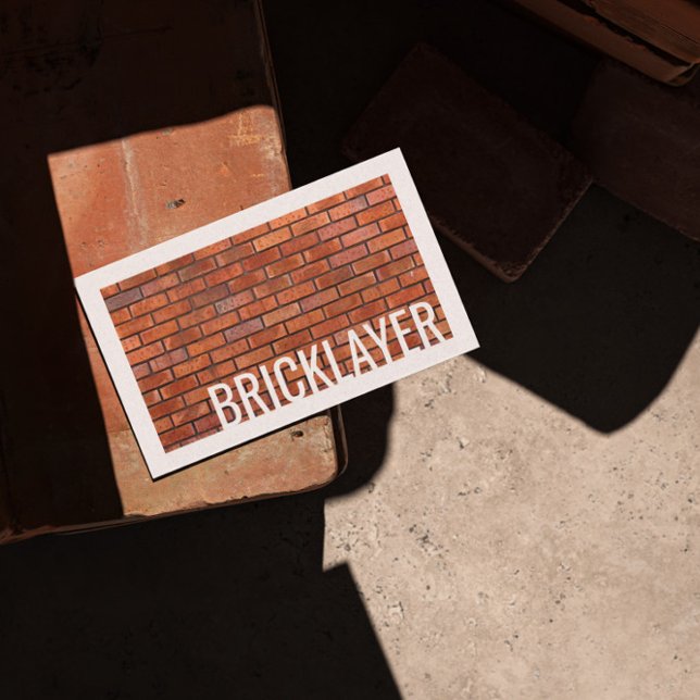 Mauerstein-Mauerwerk Weiße Grenzkarte Visitenkarte (Perfect for business)