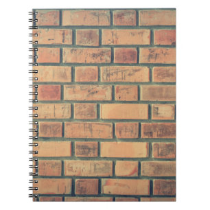 Mauersteine aus Ziegelstein Notizblock