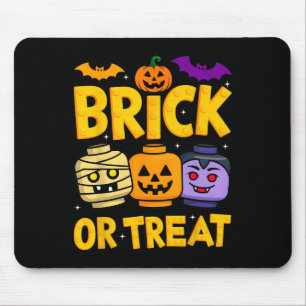 Mauersteine oder Leckerei Halloween-Meisterbaustei Mousepad