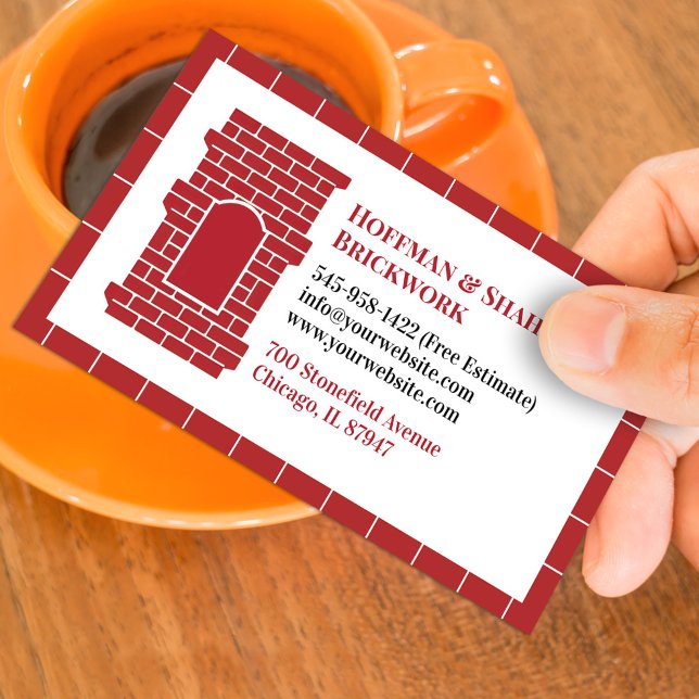 Mauerwerk Chimney Business Card Visitenkarte (Von Creator hochgeladen)
