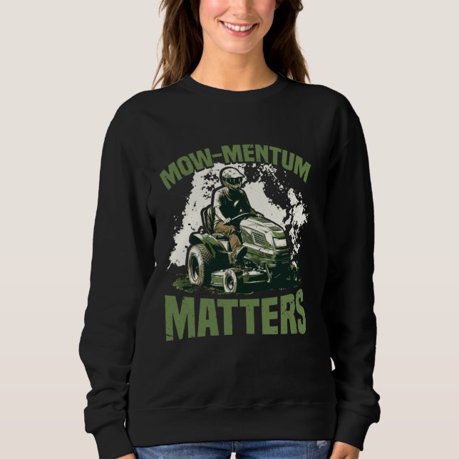 Mauerwerk für Rasenmäher Sweatshirt (Vorderseite)