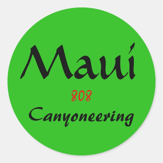 Maui 808 Aufkleber (Vorderseite)
