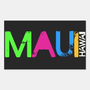 Maui-Aufkleber Rechteckiger Aufkleber