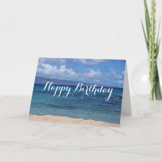 Maui Beach Birthday Card Karte