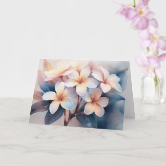 Maui Blush Plumeria Grußkarte Karte