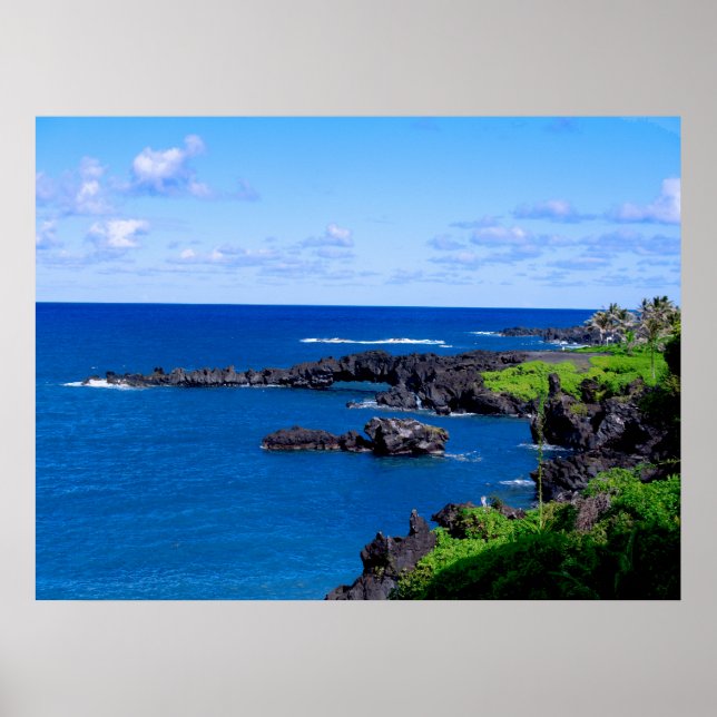 Maui Coastline - Hawaii Ocean Poster (Vorne)
