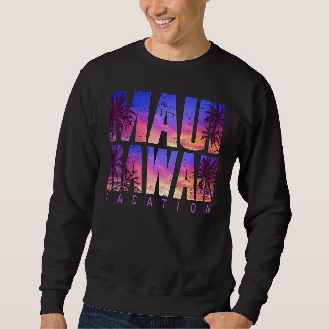 Maui Hawaii Beach Summer Vacation Matching Family  Sweatshirt (Vorderseite)