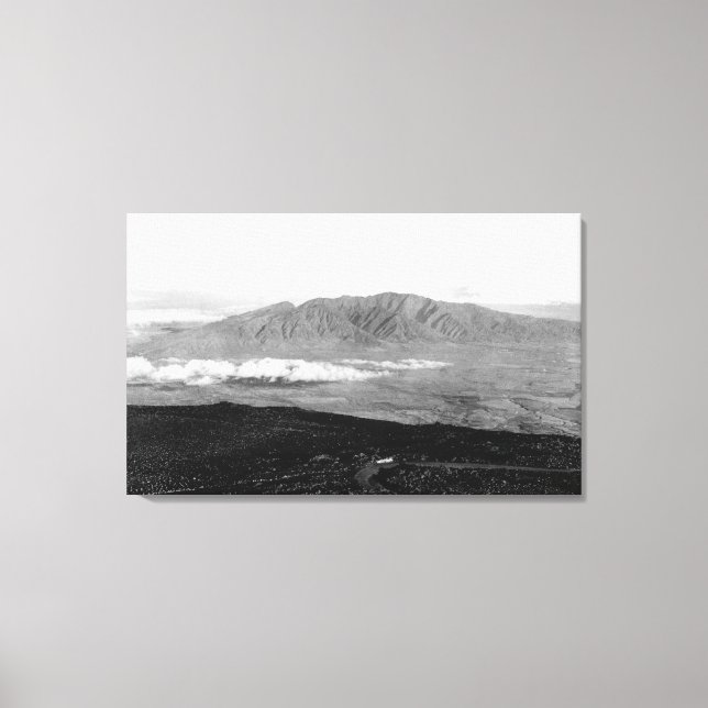 Maui, Hawaii - Blick von der Spitze von Haleakala Leinwanddruck (Vorderseite)